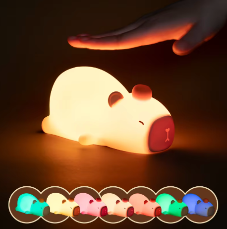 Capybara Squishy Night Light